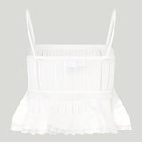 Alaïa Shiny crinoline top