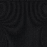Alaïa Sculpting rib-knit off-shoulder bodysuit