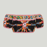 Dolce & Gabbana Carretto-print off-shoulder crop top