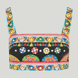 Dolce & Gabbana Carretto-print crop top