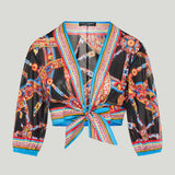 Dolce & Gabbana Carretto-print batiste top