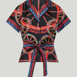 Dolce & Gabbana Carretto-print silk twill vanity shirt