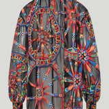 Dolce & Gabbana Printed devoré twill top