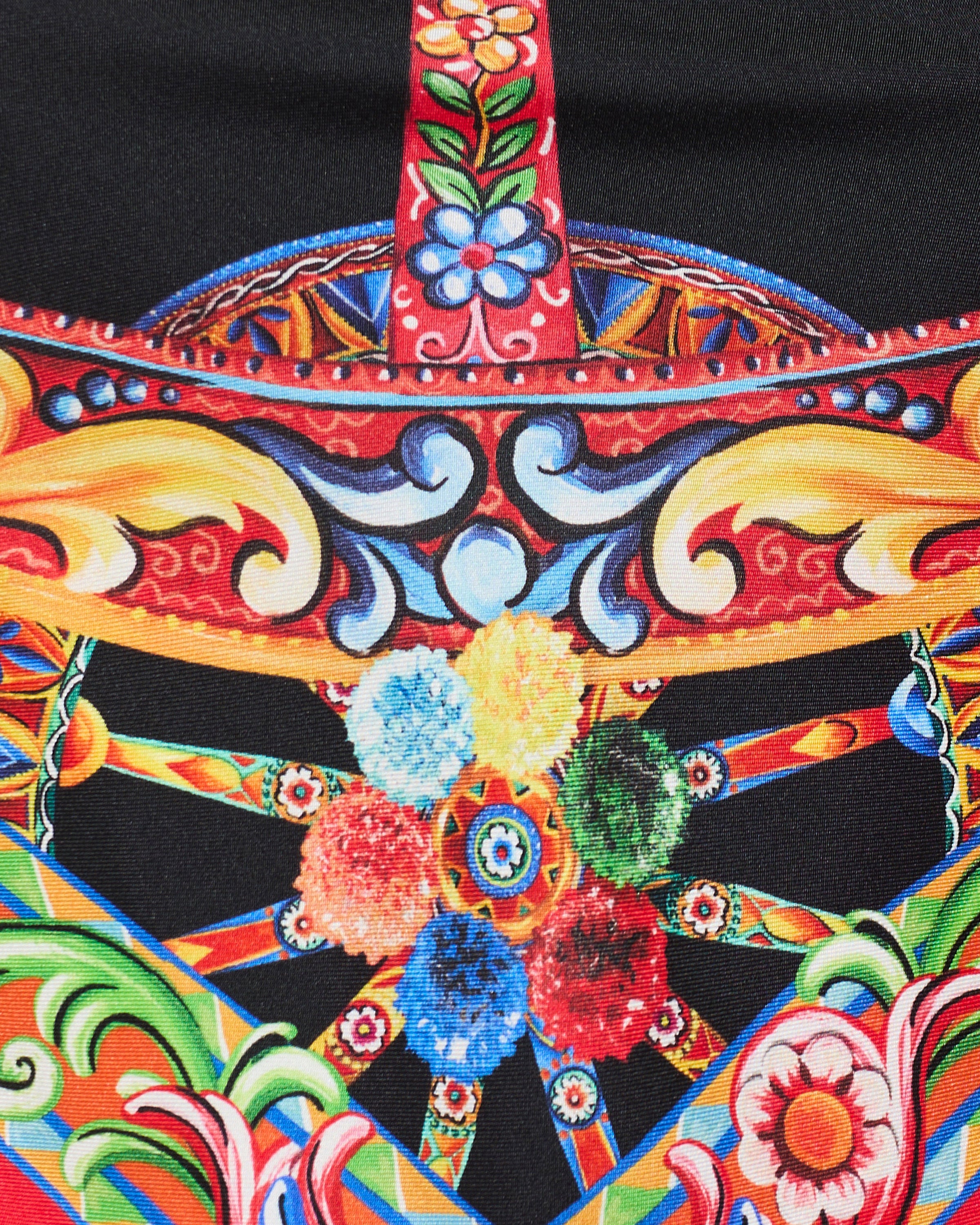 DOLCE & GABBANA Dolce & Gabbana Carretto silk twill cropped top