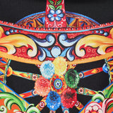 Dolce & Gabbana Carretto silk twill cropped top
