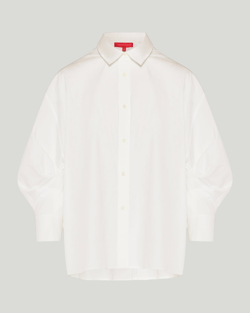 Carolina Herrera Clara cotton-blend poplin shirt
