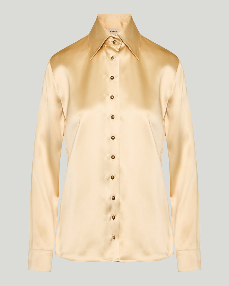 Khaite Ivy satin shirt