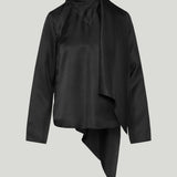 Loulou de Saison Gala silk twill scarf top