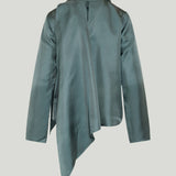 Loulou de Saison Gala silk twill scarf top