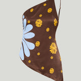 Cala de la Cruz Zharit printed top
