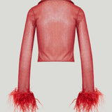 Oséree Lumière Plumage shirt