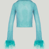 Oséree Lumière Plumage shirt