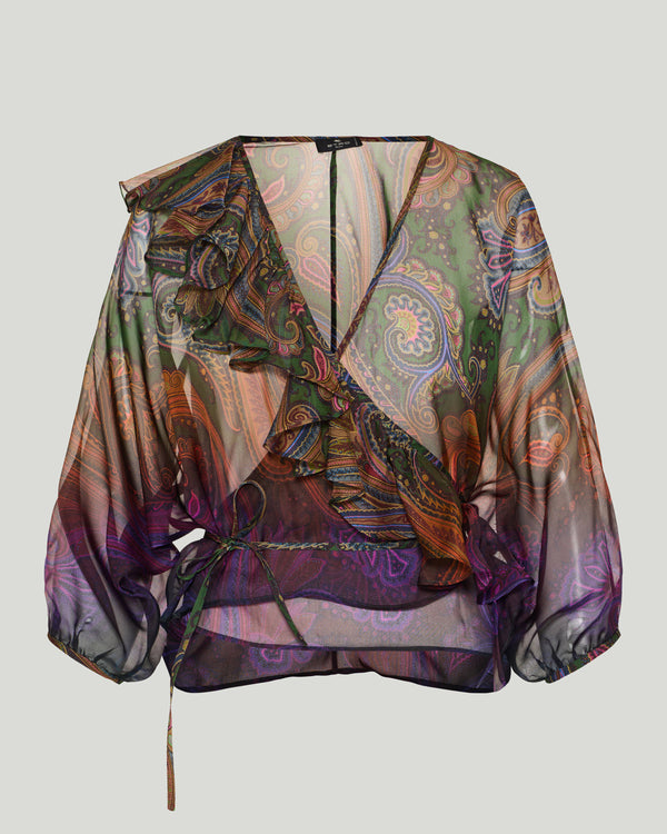 Etro Paisley-printed silk blouse