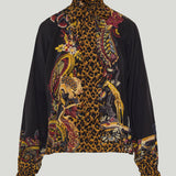 Etro Animal-print silk top