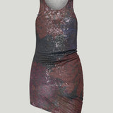 TOP BLUE/BURGUNDY MAISON MARGIELA