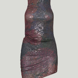 TOP BLUE/BURGUNDY MAISON MARGIELA