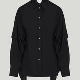 Maison Margiela Cape-sleeve cotton shirt