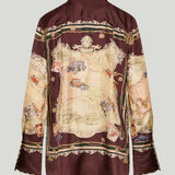 Zimmermann Valiant printed silk twill shirt
