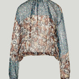 Dries Van Noten Cenvy semi-sheer silk shirt