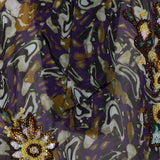 Dries Van Noten Scarf-collar floral-embellished blouse