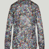 Dries Van Noten Sequin-embellished printed georgette blouse