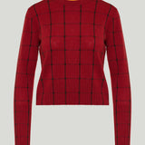 Guest in Residence Shrunken Check cashmere sweater