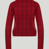 Guest in Residence Shrunken Check cashmere sweater