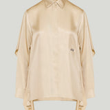 Loewe Silk twill cape shirt