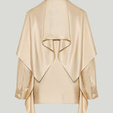 Loewe Silk twill cape shirt