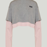 Miu Miu Layered cotton jersey t-shirt