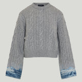 Haikure Contrast sleeves sweater