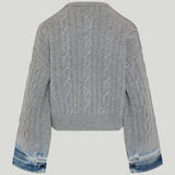 Haikure Contrast sleeves sweater