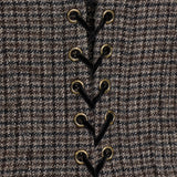 Etro Houndstooth wool corset belt
