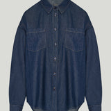 The Frankie Shop Deira oversized denim shirt