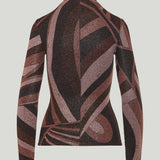 Pucci Iride-print glitter-effect top