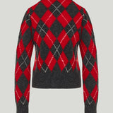 AMI Paris Argyle wool cardigan