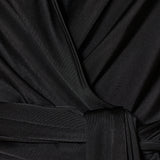 Balmain draped open-neck top