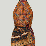 Dries Van Noten printed halterneck top