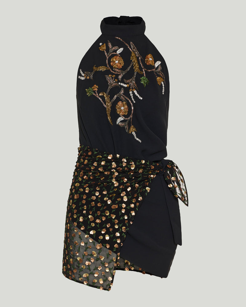 Dries Van Noten Embellished halterneck top