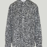 Bottega Veneta Feather-effect fil coupé viscose shirt