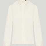 Theory Fitted silk georgette shirt
