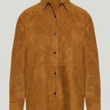 Theory Boxy suede shirt jacket