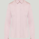 Theory Fitted silk-georgette shirt