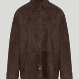 Theory classic menswear suede shirt