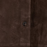 Theory classic menswear suede shirt