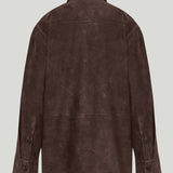 Theory classic menswear suede shirt