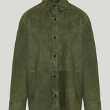 Theory classic menswear suede shirt