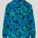 Gucci Flora silk bow shirt