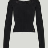 Gucci Ribbed boat neck sweater