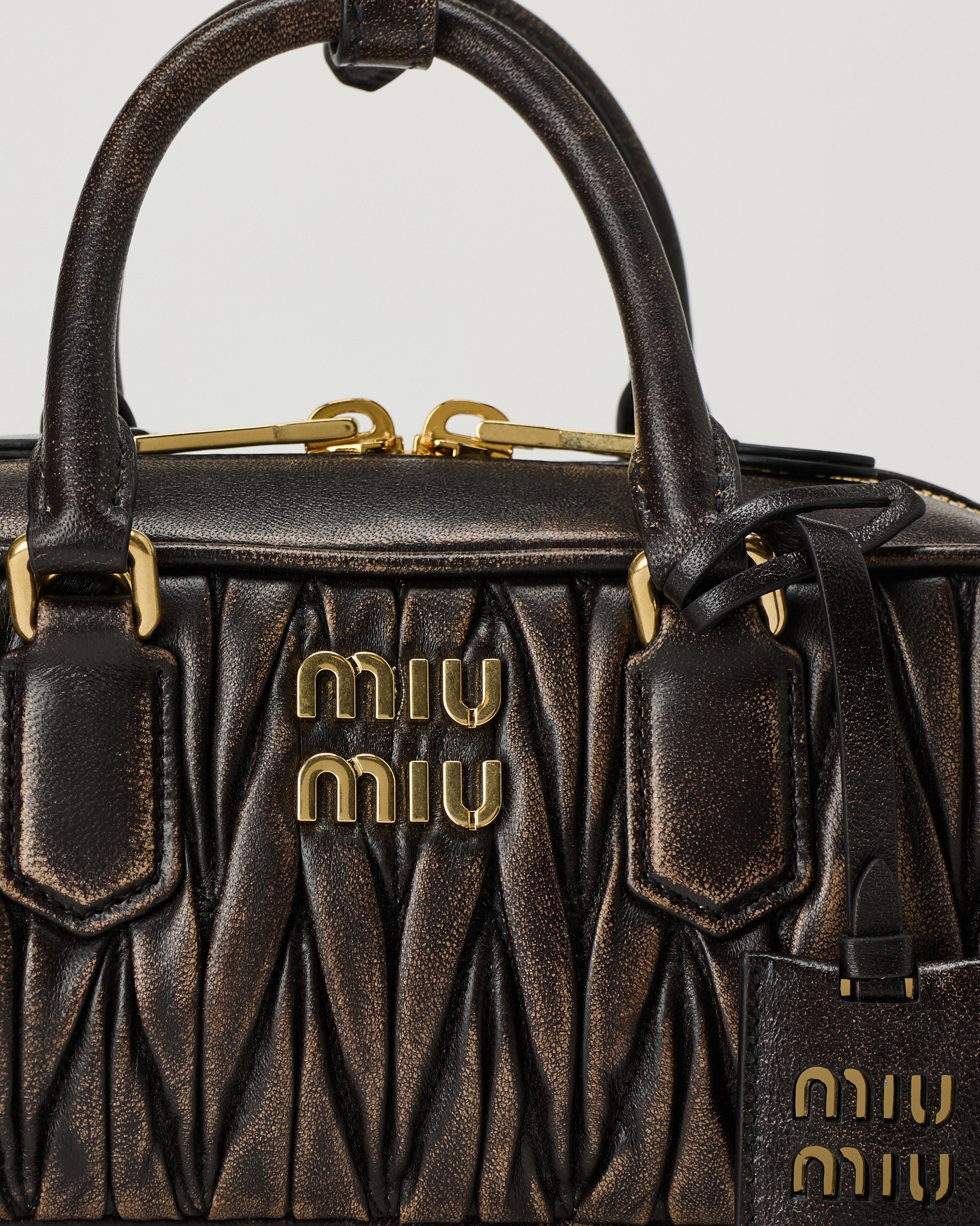 Miu Miu Arcadie matelassé leather bag – Luisa World